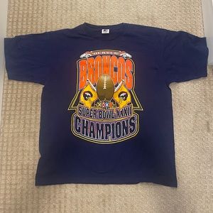 Denver Broncos 1998 Super Bowl Champion Starter Vintage Shirt Size Large